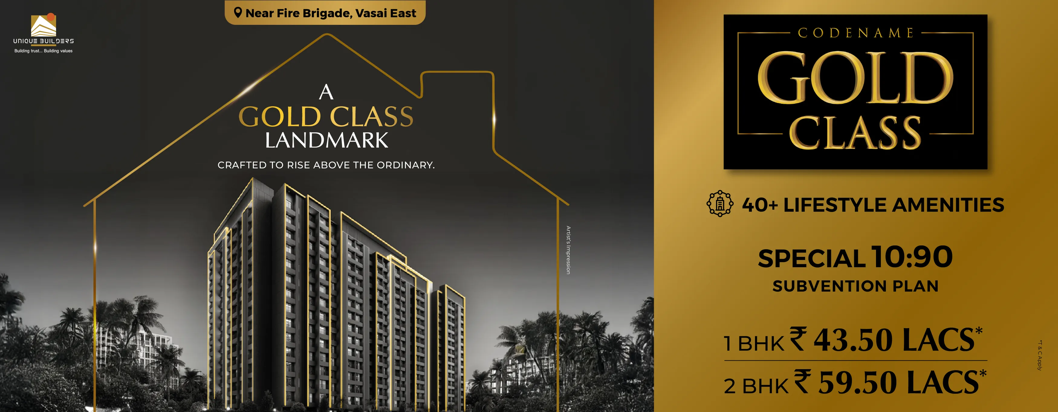 1, 2 & 3 BHK sea view homes in Versova
